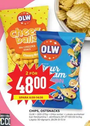 Willys Hemma CHIPS, OSTSNACKS erbjuda