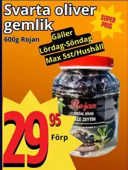 Supergrossen Svarta oliver gemlik erbjuda