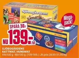 ÖoB SJÖBOGÅRDENS KATTMAT, HUNDMAT erbjuda