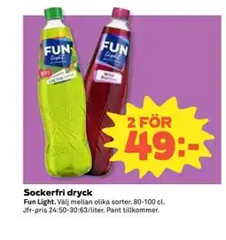 Coop Daglivs Sockerfri dryck erbjuda