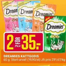 ÖoB DREAMIES KATTGODIS erbjuda