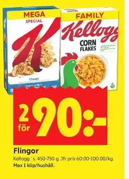ICA Kvantum Flingor erbjuda