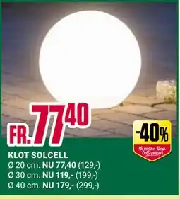 ÖoB KLOT SOLCELL erbjuda