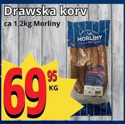 Supergrossen Drawska korv erbjuda