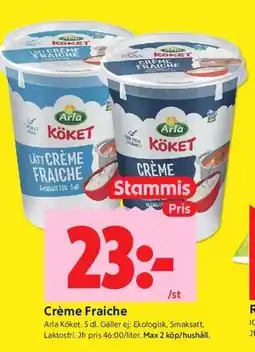 ICA Kvantum Crème Fraiche, Medlemspris erbjuda