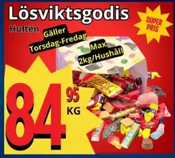 Supergrossen Lösviktsgodis erbjuda