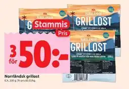 ICA Kvantum Norrländsk grillost, Medlemspris erbjuda