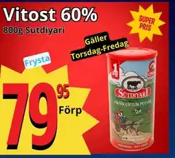 Supergrossen Vitost 60% erbjuda