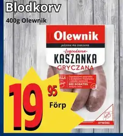 Supergrossen Blodkorv erbjuda