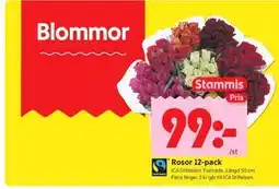 ICA Kvantum Blommor, Medlemspris erbjuda