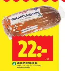 ICA Kvantum Skogaholmslimpa erbjuda