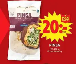 ICA Maxi ICA Pinsa erbjuda