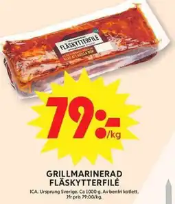 ICA Maxi ICA Grillmarinerad fläskytterfilé erbjuda