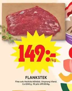 ICA Maxi Flankstek erbjuda