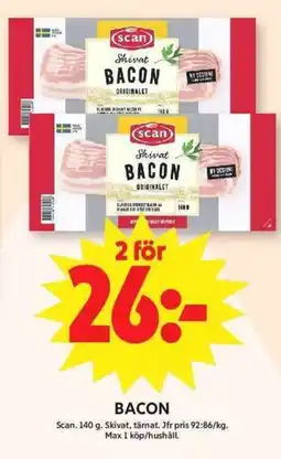 ICA Maxi Scan Bacon erbjuda
