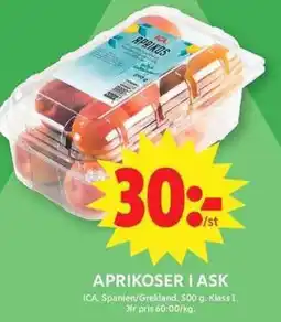 ICA Maxi ICA Aprikoser i ask erbjuda