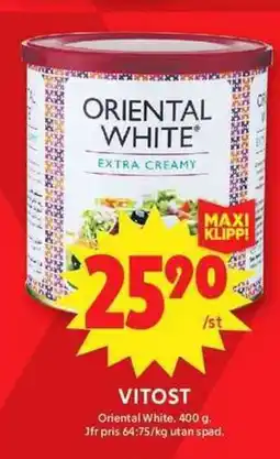 ICA Maxi Oriental White Vitost erbjuda