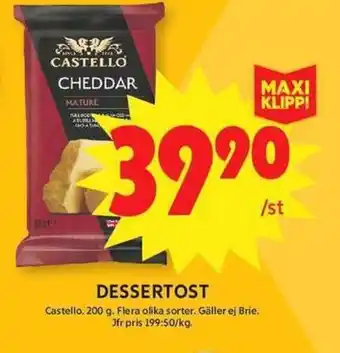 ICA Maxi Castello Dessertost erbjuda
