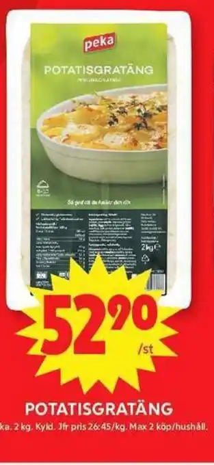 ICA Maxi Peka Potatisgratäng erbjuda