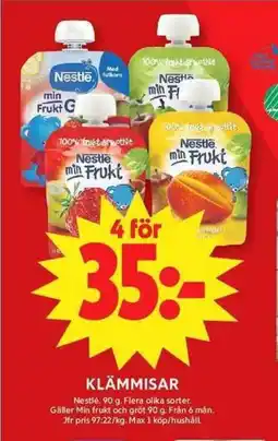 ICA Maxi Nestlé Klämmisar erbjuda