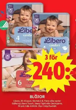 ICA Maxi Libero Blöjor erbjuda