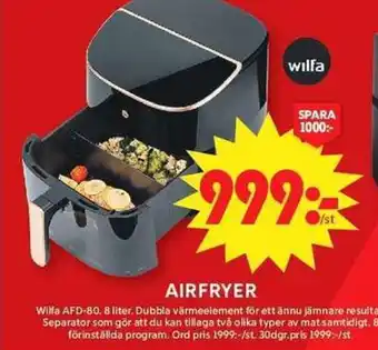 ICA Maxi Wilfa Airfryer erbjuda