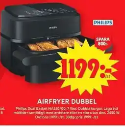 ICA Maxi PHILIPS Airfryer dubbel erbjuda