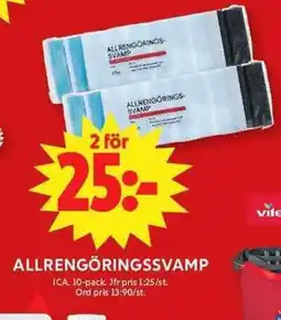 ICA Maxi ICA Allrengöringssvamp erbjuda