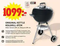 ICA Maxi Weber Original kettle kolgrill erbjuda