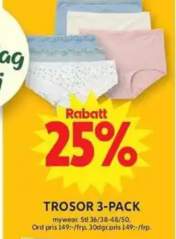 ICA Maxi Trosor 3-pack erbjuda