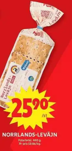 ICA Maxi Polarbröd Norrlands-leväjn erbjuda
