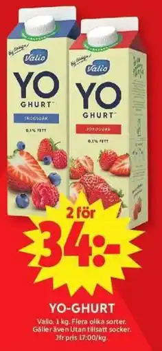 ICA Maxi Valio Yoghurt erbjuda