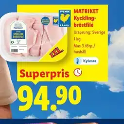 Lidl MATRIKET Kyckling- bröstfilé erbjuda