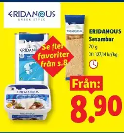 Lidl ERIDANOUS Sesambar erbjuda