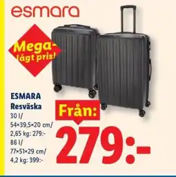 Lidl ESMARA Resväska erbjuda