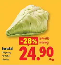 Lidl Spetskål erbjuda