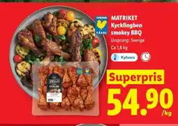 Lidl MATRIKET Kycklingben Smokey BBQ erbjuda
