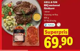 Lidl GRILL & FUN BBQ marinerad fläskkarré erbjuda