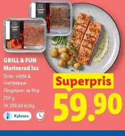 Lidl GRILL & FUN Marinerad lax erbjuda
