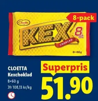 Lidl CLOETTA Kexchoklad erbjuda