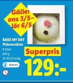 Lidl BAKE MY DAY Prinsesstårta erbjuda
