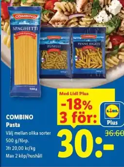 Lidl COMBINO Pasta erbjuda