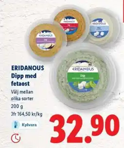 Lidl ERIDANOUS Dipp med fetaost erbjuda