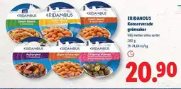 Lidl ERIDANOUS Konserverade grönsaker erbjuda