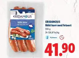Lidl ERIDANOUS Rökt korv med fetaost erbjuda