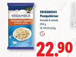 Lidl ERIDANOUS Pumpakärnor erbjuda
