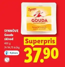 Lidl SYNNÖVE Gouda skivad erbjuda