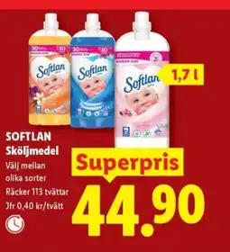 Lidl SOFTLAN Sköljmedel erbjuda