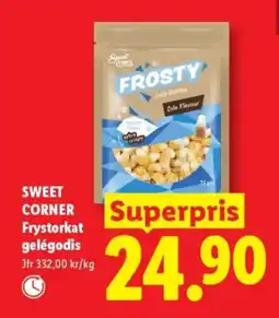 Lidl SWEET CORNER Frystorkat gelégodis erbjuda