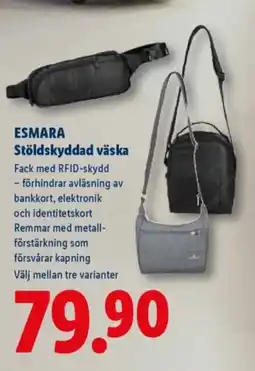 Lidl ESMARA Stöldskyddad väska erbjuda
